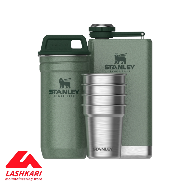 The Pre-Party Shot Glass + Flask Set